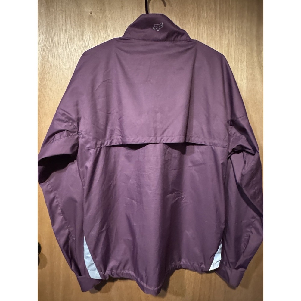 Fox Racing Jacket Womens Sz Large Purple Wind Breaker (R1) - Picture 2 of 5
